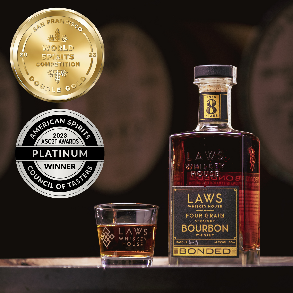 Four Grain Straight Bourbon Bottled in Bond Laws Whiskey House